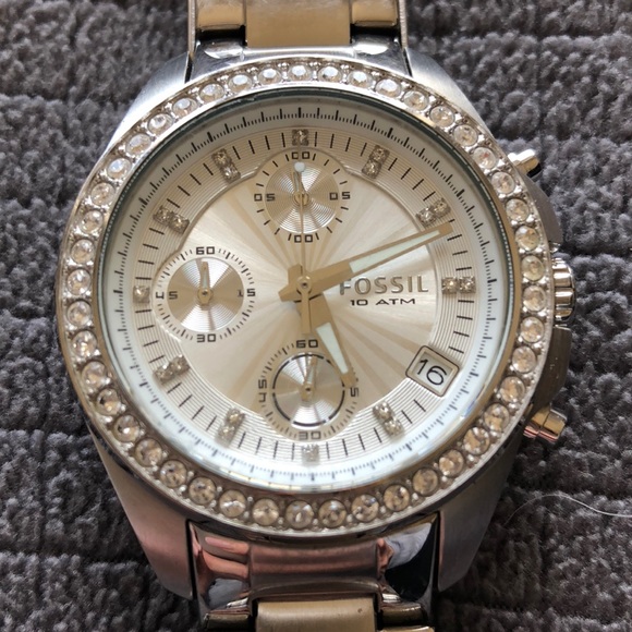 Fossil Accessories Fossil Watch With Bling Poshmark